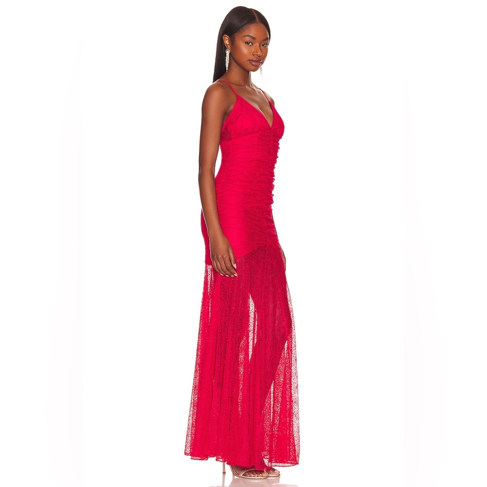 LOVERS + FRIENDS Sierra Gown in Strawberry Red Dress ๐๐ - Picture 2 of 4
